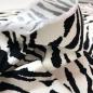 Preview: Baumwollsatin Zebra creme schwarz Italien